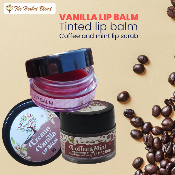 Vanilla lip balm (nude shade) + Tinted Lip Ba...